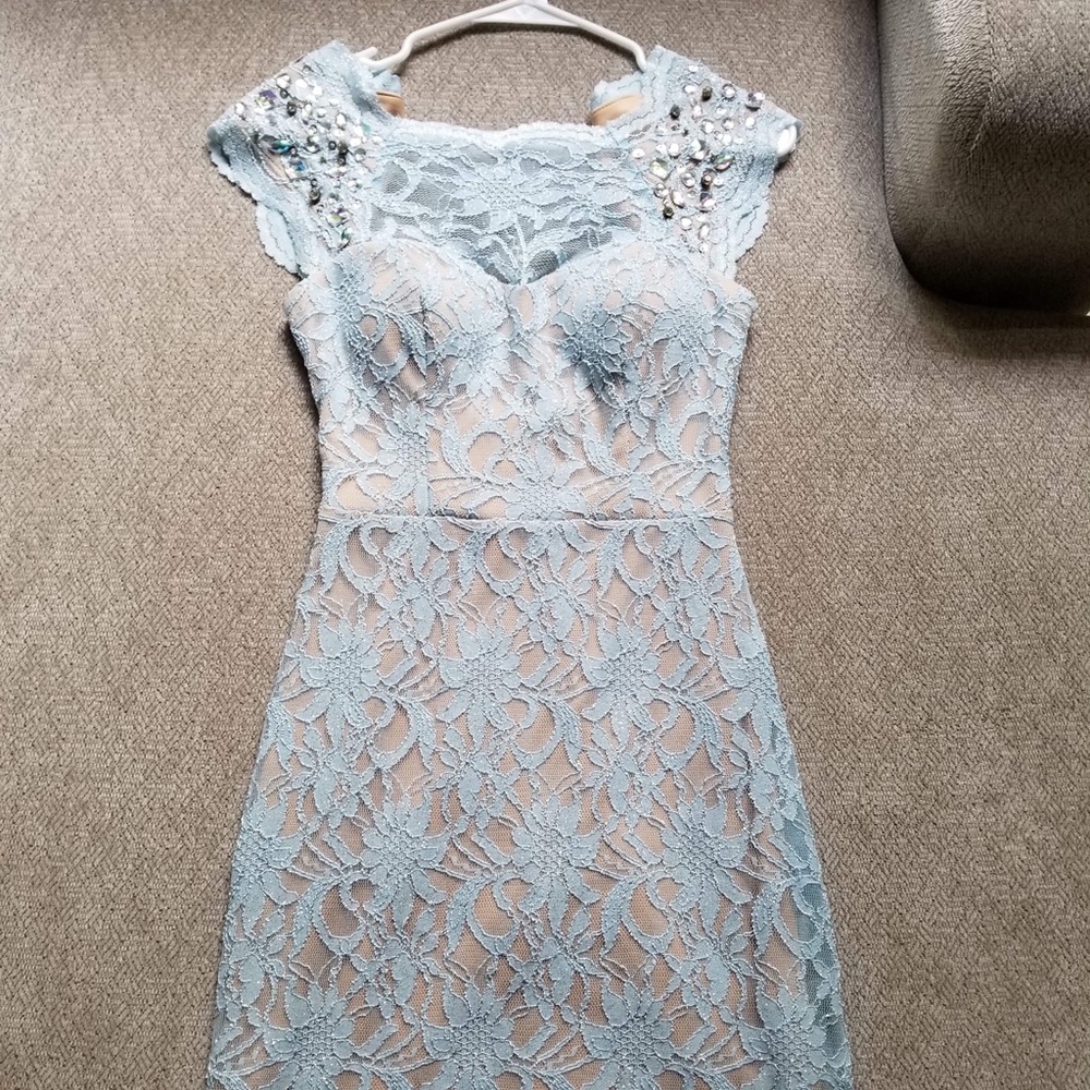 Macy’s light blue party/cocktail dress
